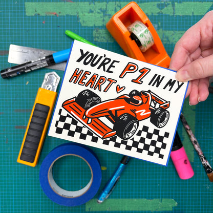 You're P1 In My Heart Greeting Card