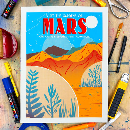Mars Screen Print