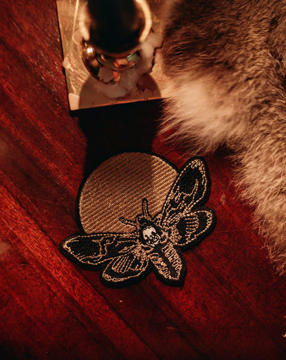 Embroidered Patch - "Moth & Moon"