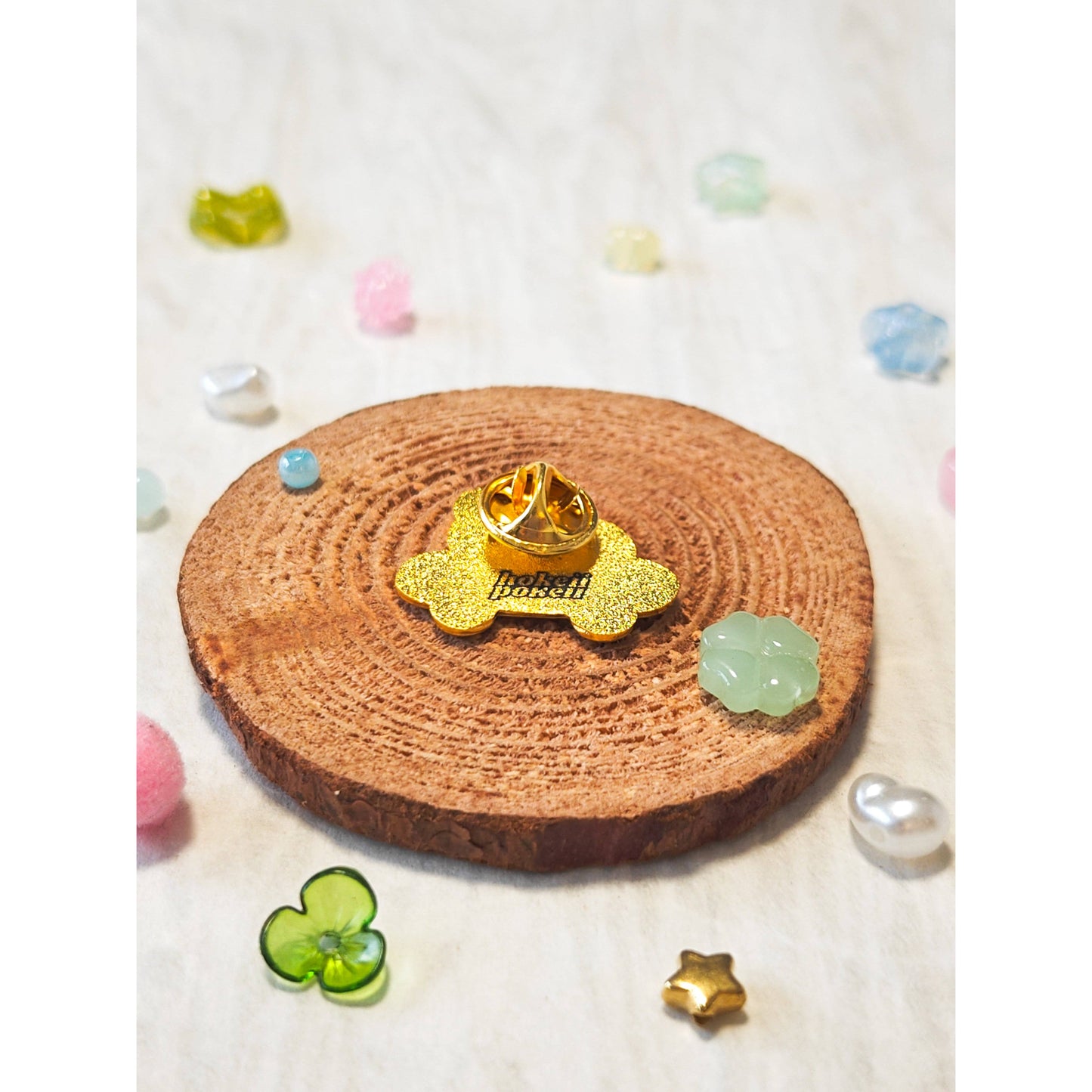 Mouse in Baguette Car Enamel Pin