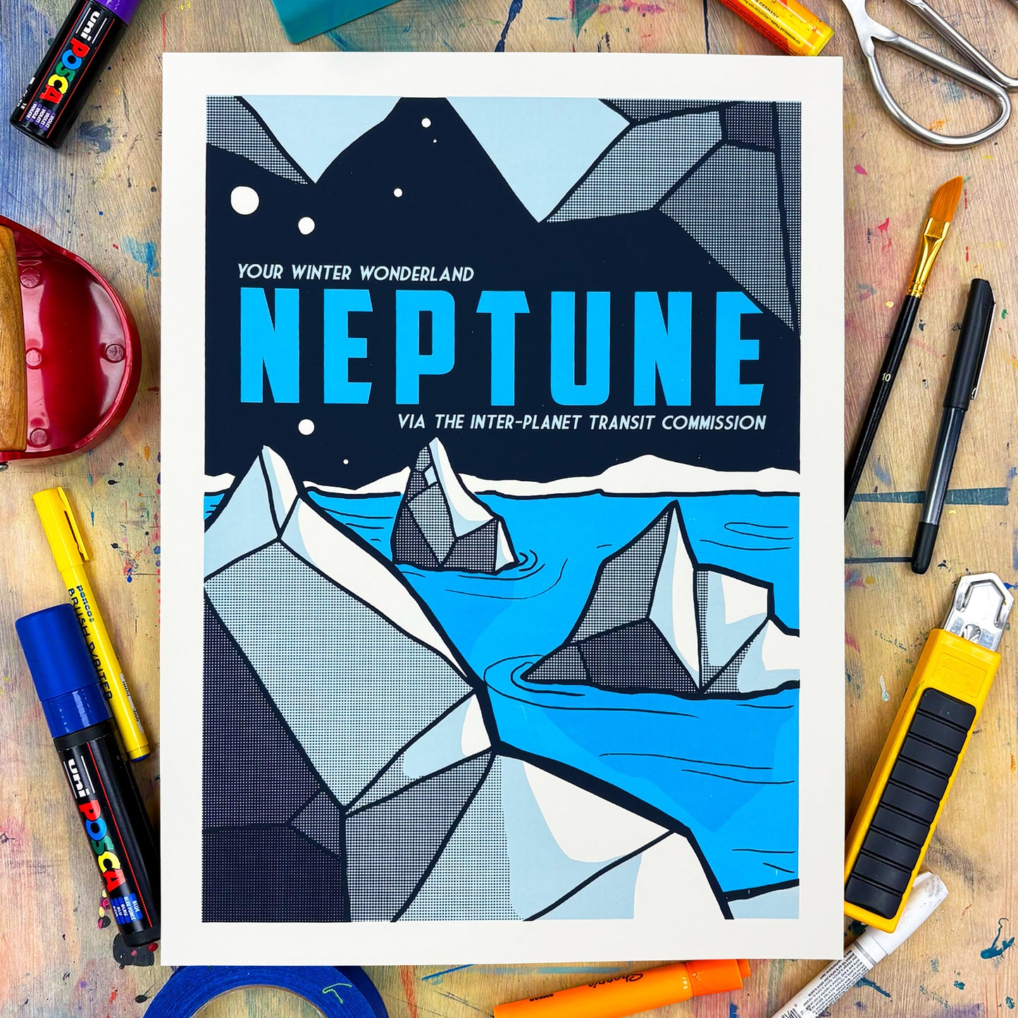 Neptune Screen Print