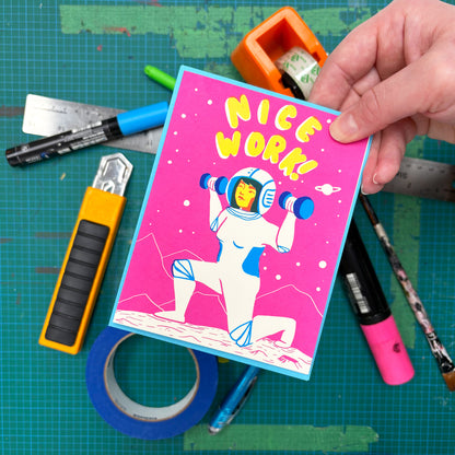 Nice Work! Greeting Card