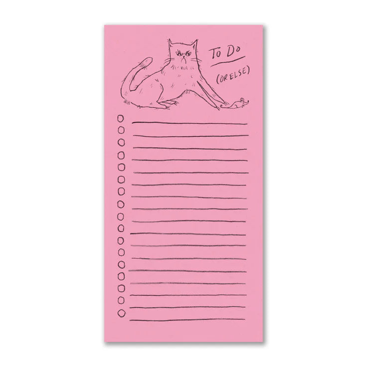 To Do (Or Else) Notepad