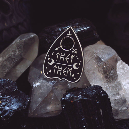 They/Them Original Pronoun Planchette Pin
