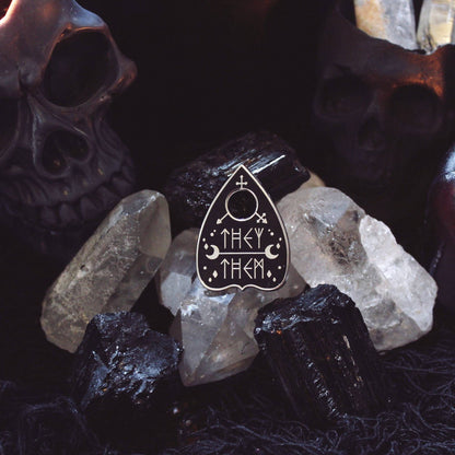 They/Them Original Pronoun Planchette Pin