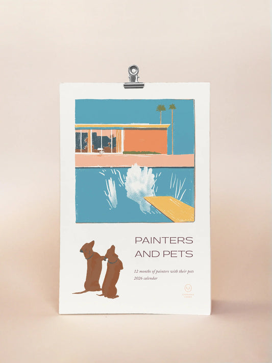 Painters and Pets 2026 Desk Calendar