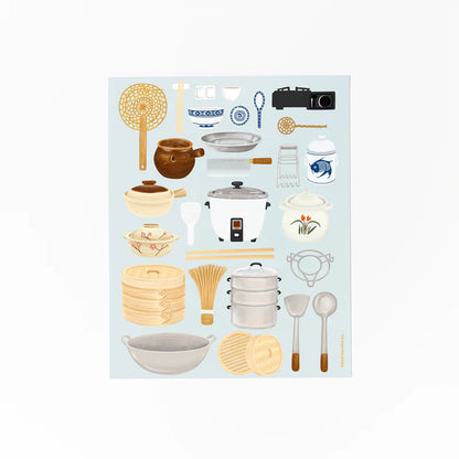 Chinese Cooking Tools Print