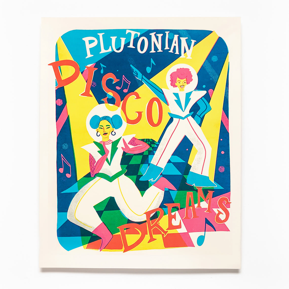 Plutonian Disco Dreams Screen Printed Poster