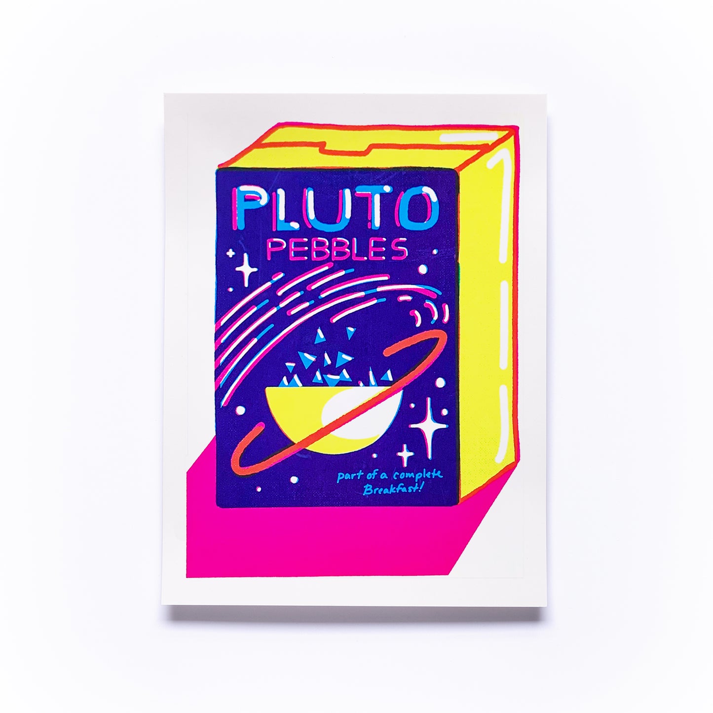 Pluto Pebbles Screen Print