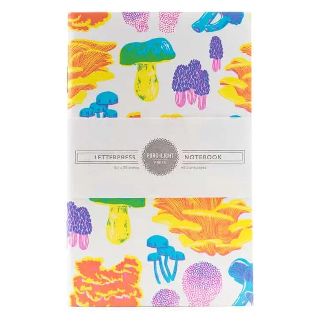 Set of 3 Pocket Letterpress Notebooks - Vibrant Life Series