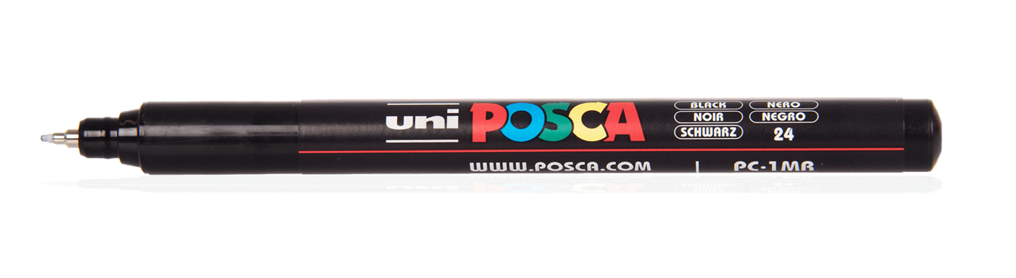 Paint Marker Set, PC-1M Extra Fine Bullet - Basic (16 Colors)