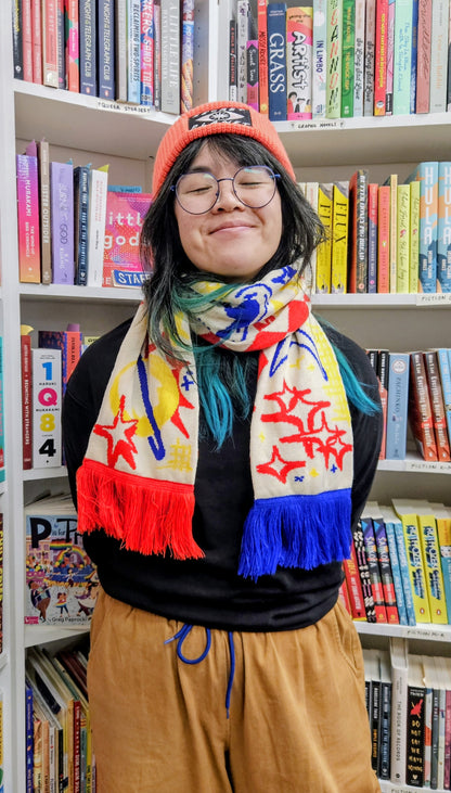 Secret Planet Space Critters Woven Scarf