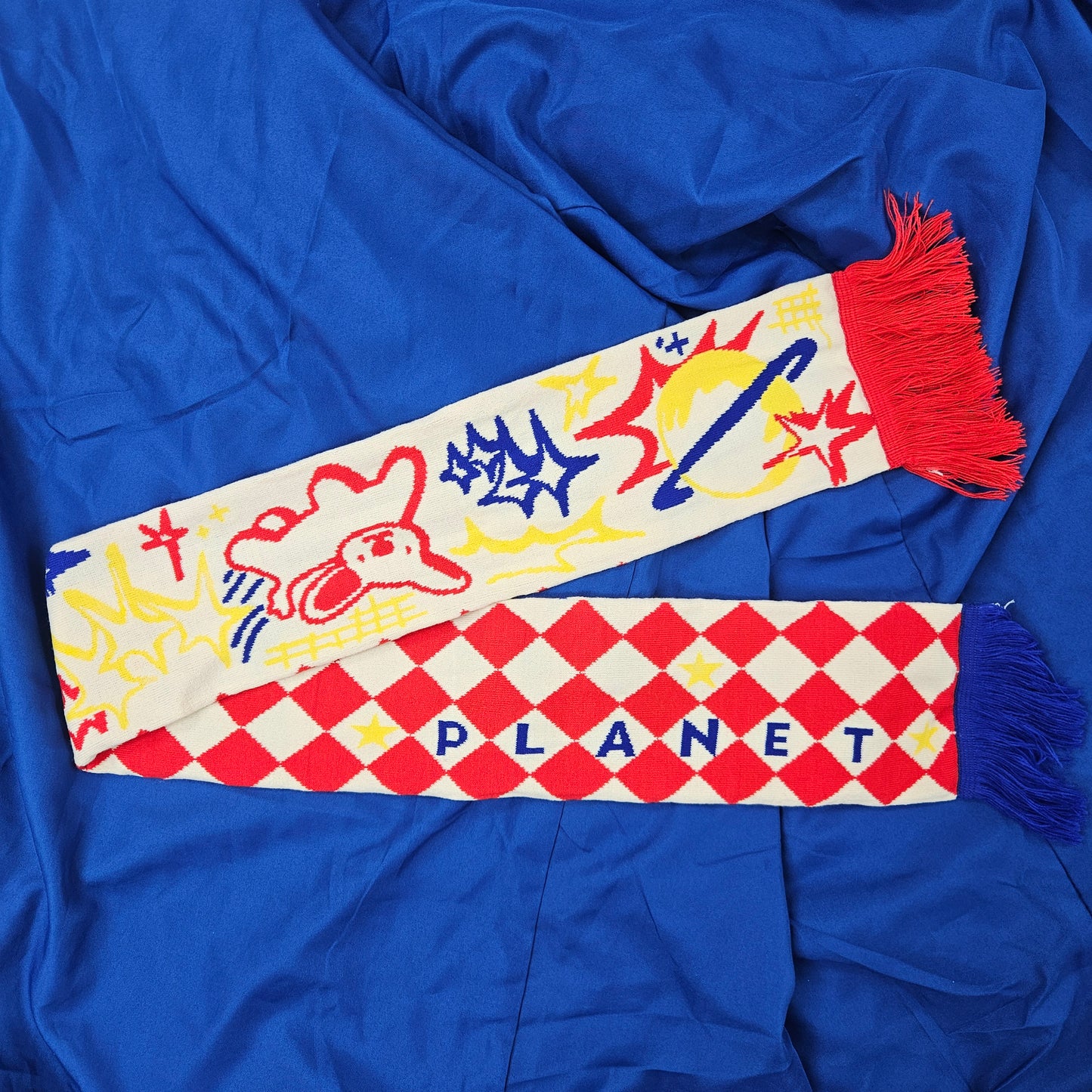 Secret Planet Space Critters Woven Scarf