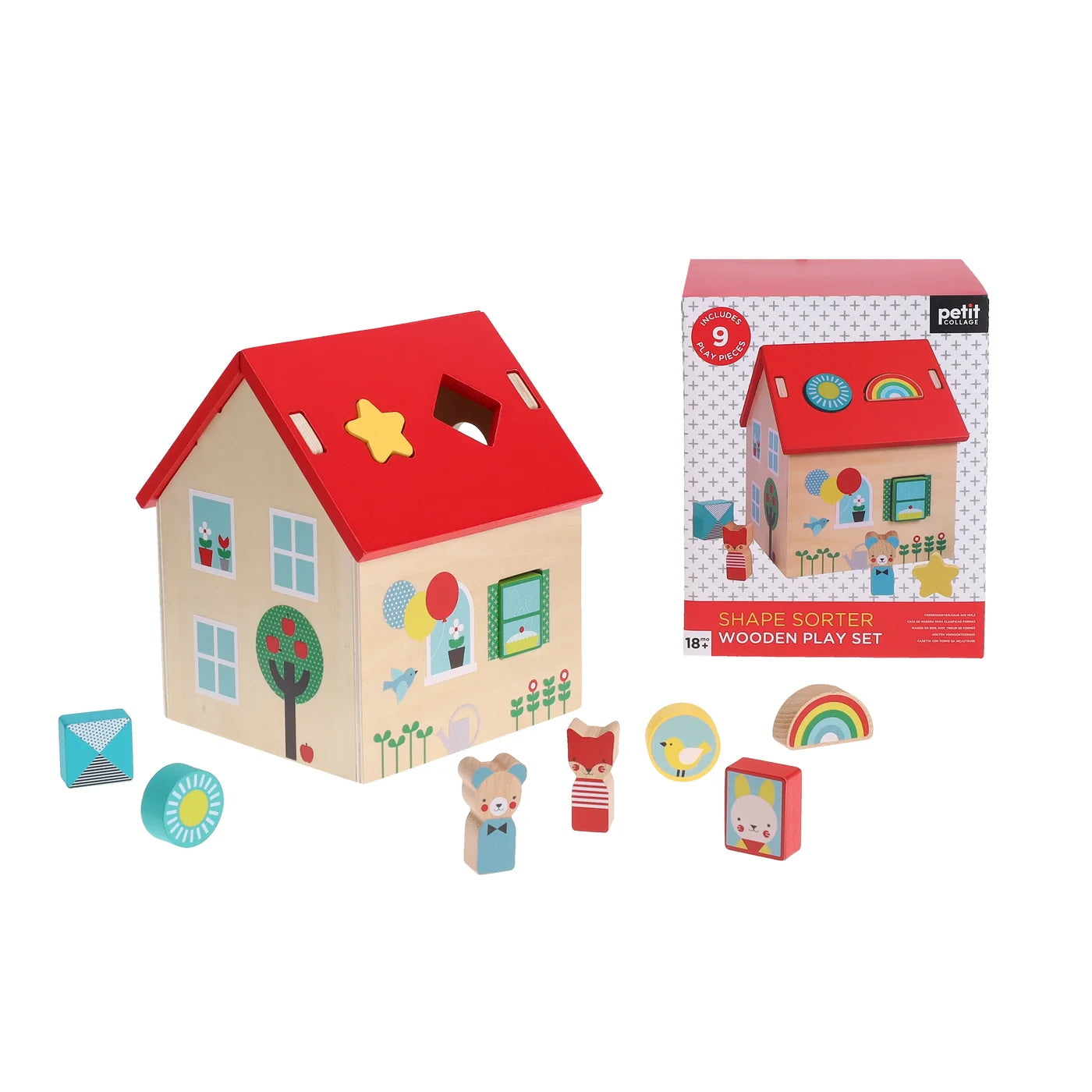 Shape Sorter Wooden Playset