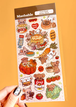 I Love Soup! - Sticker Sheet