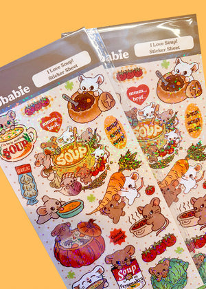 I Love Soup! - Sticker Sheet