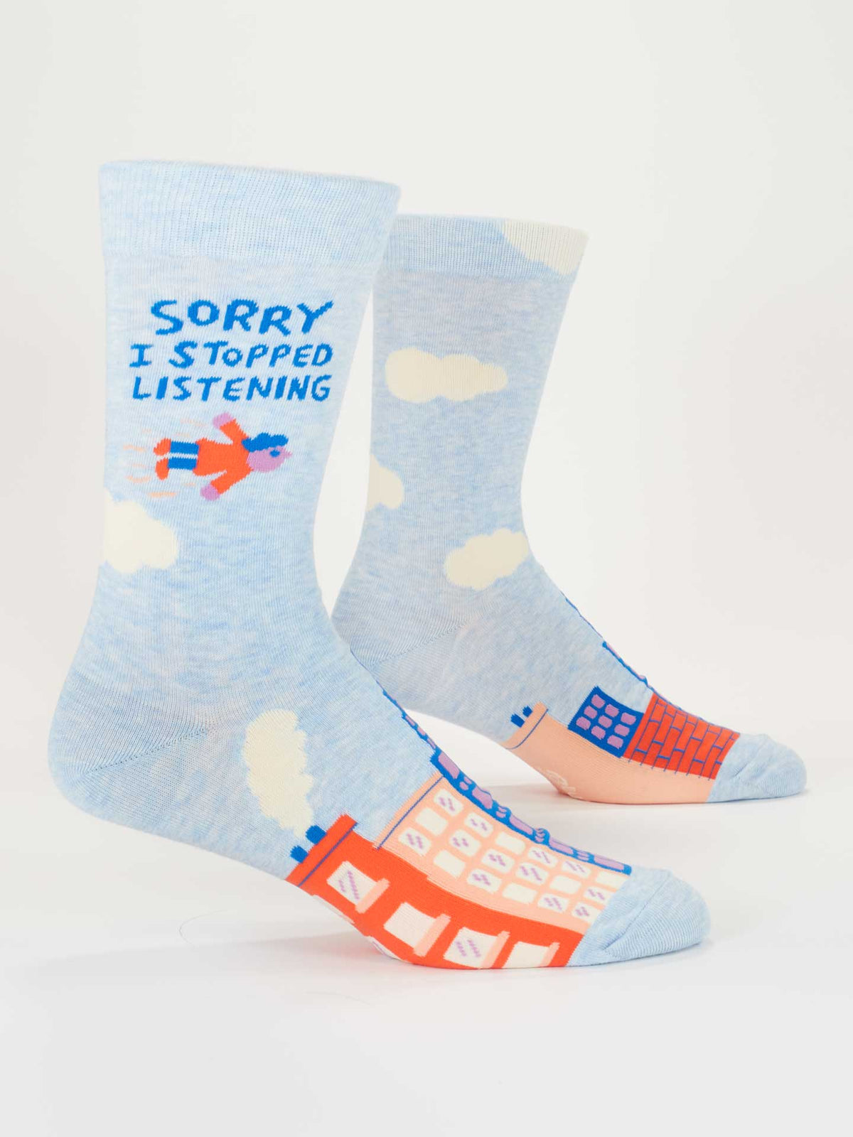 I Stopped Listening Crew Socks - M
