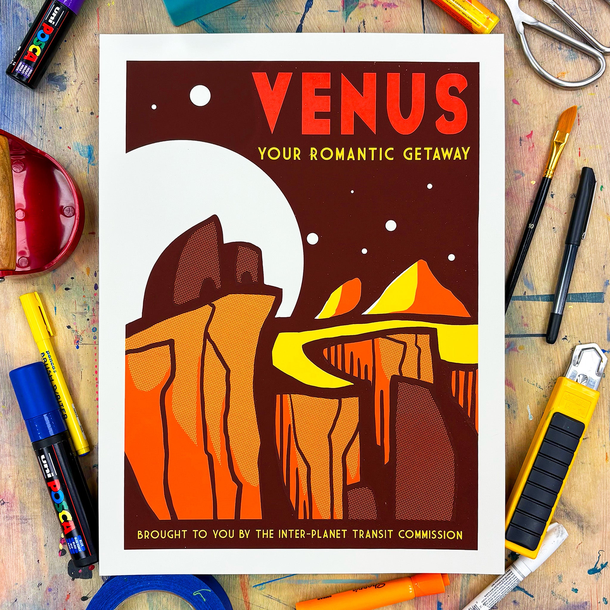 Venus Screen Print – Secret Planet