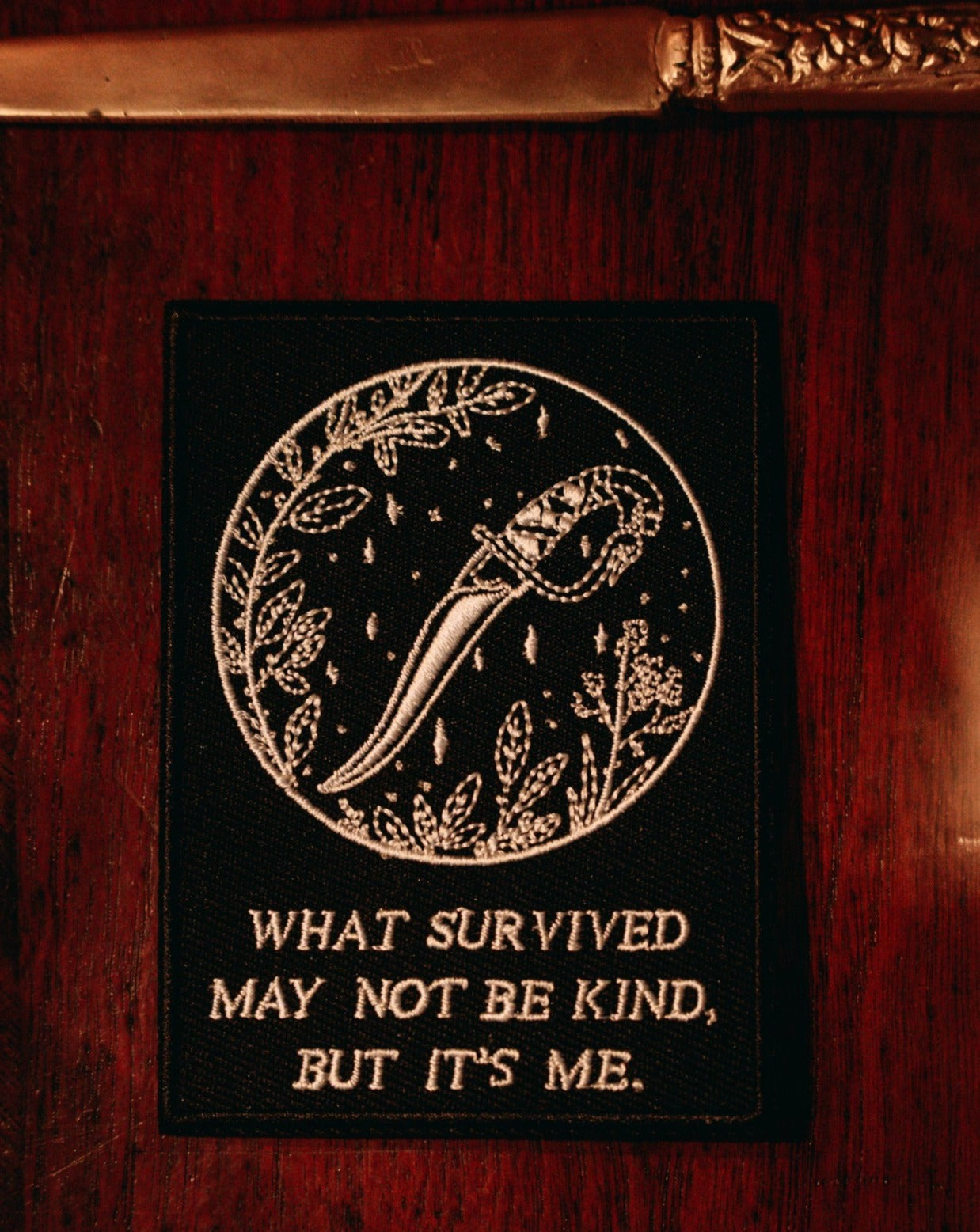 Embroidered Patch - "What Survived"