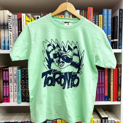 YOUTH Mint Green Feral Raccoon Tee