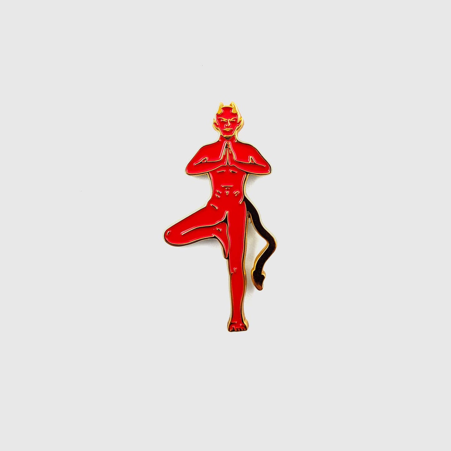 Satan’s Yoga Enamel Pin