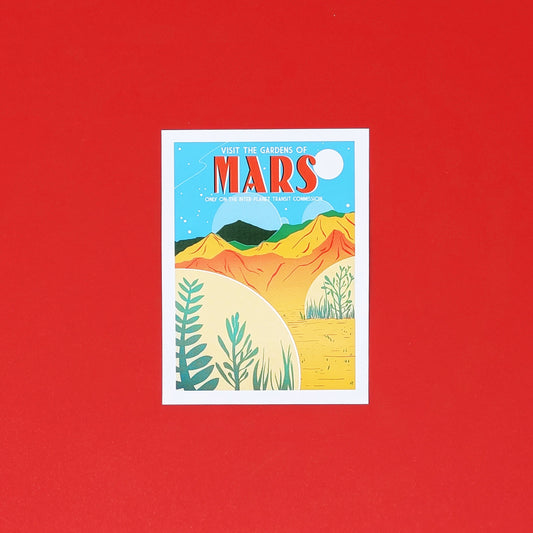 Mars Poster Sticker