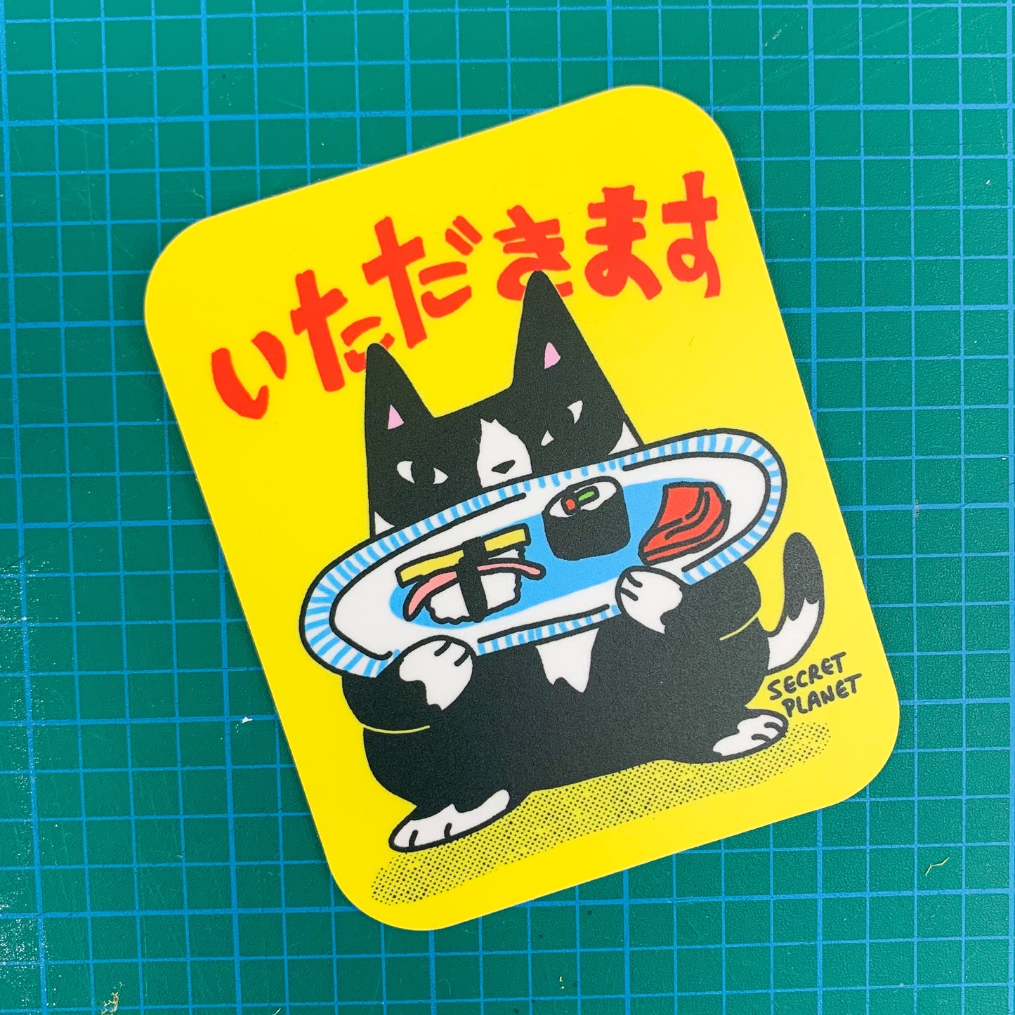 Sushi Cat Vinyl Sticker
