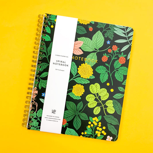 Botanical Spiral Notebook