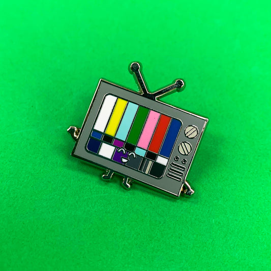 Retro TV Enamel Pin