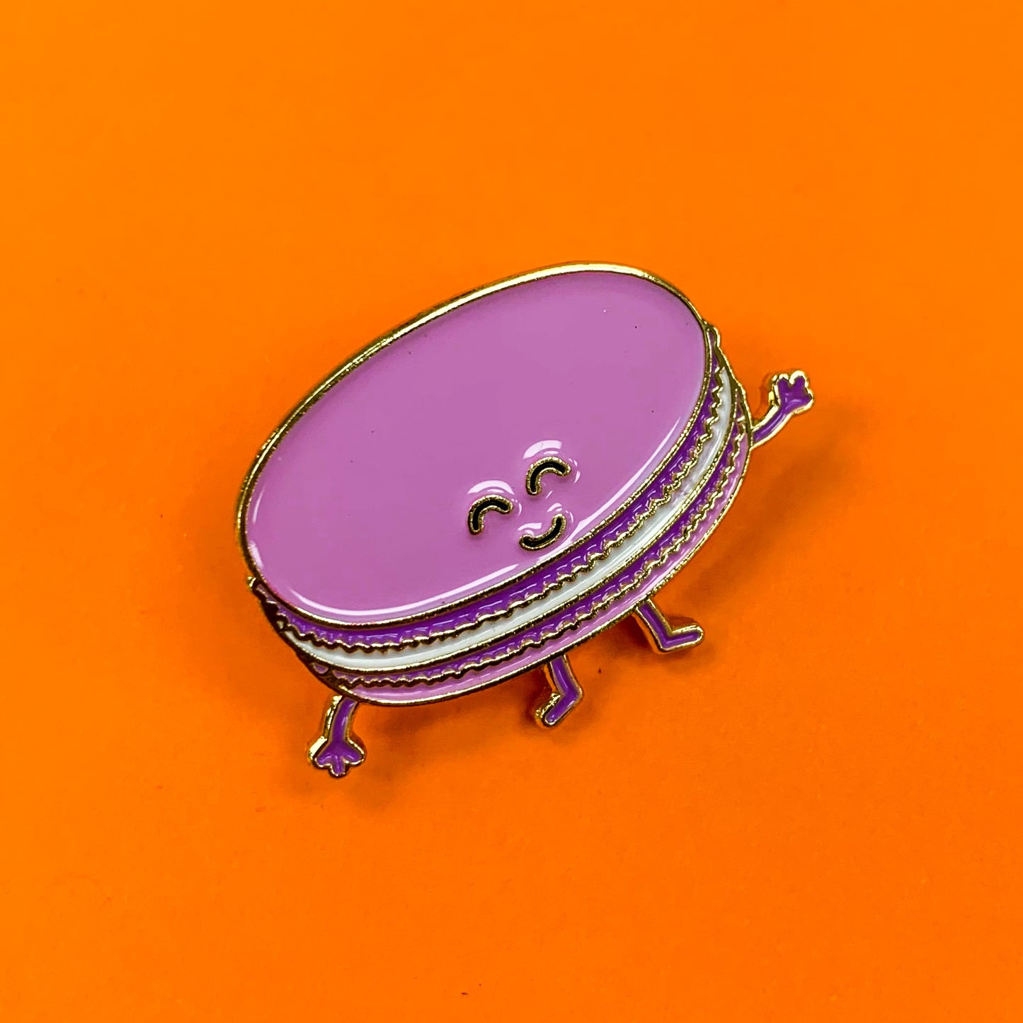 Purple Macaron Enamel Pin