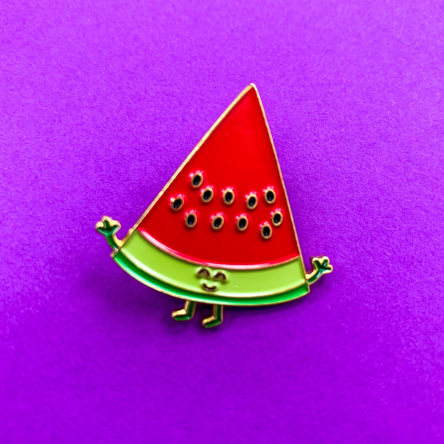 Watermelon Slice Enamel Pin