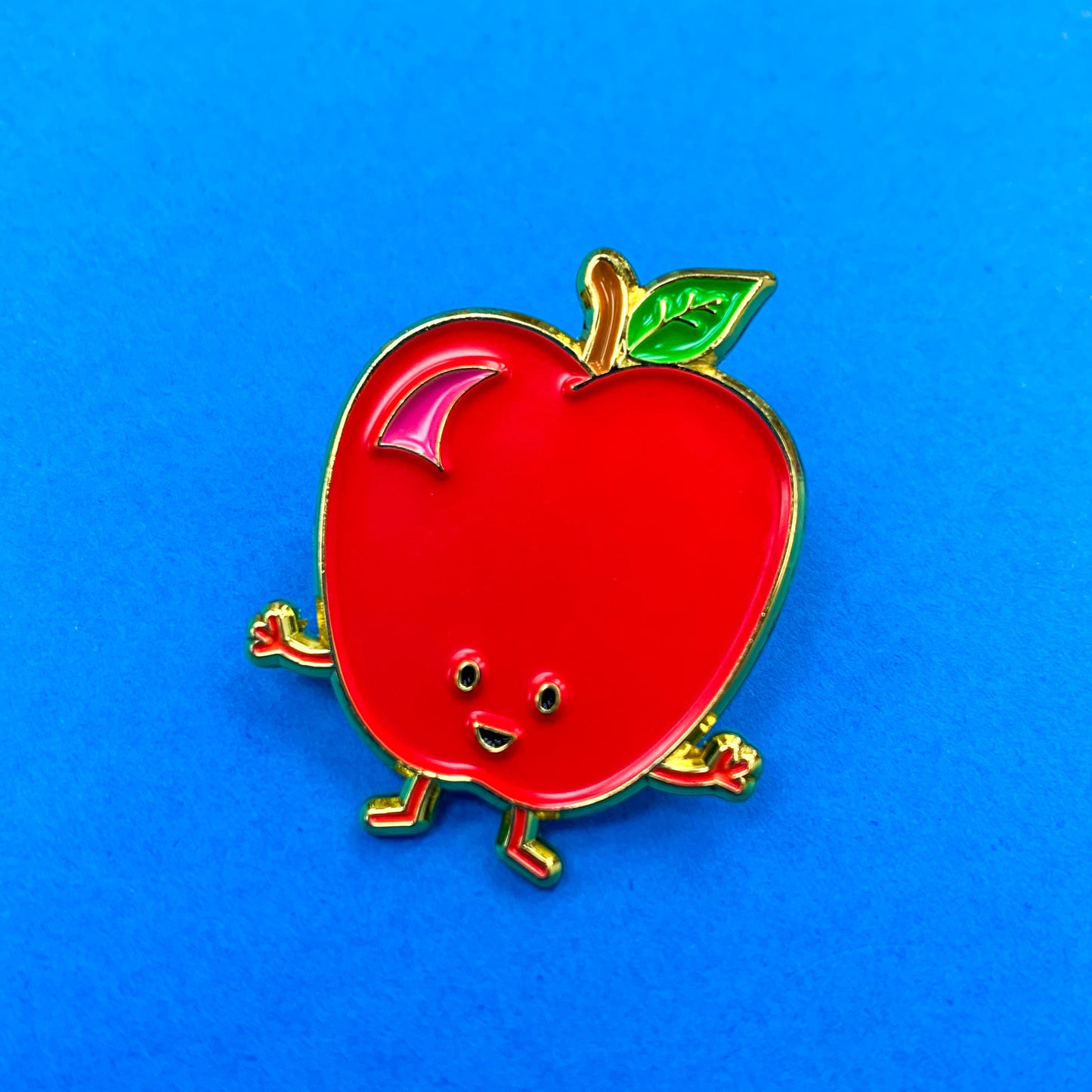 Happy Apple Enamel Pin
