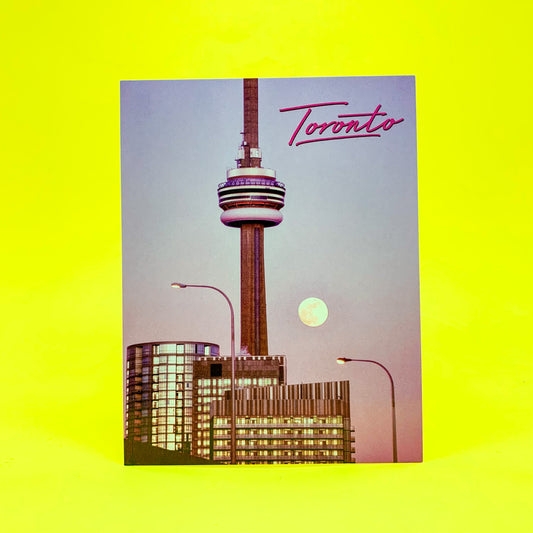 Retro Toronto Supermoon Postcard