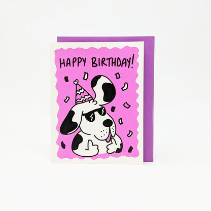 Happy Birthday Dog Greeting Card