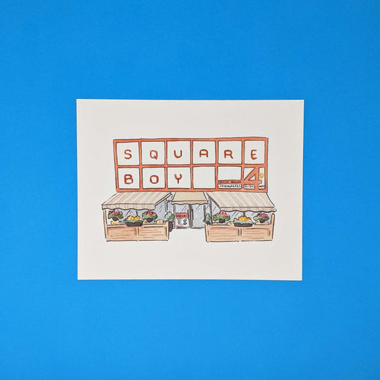 Square Boy Print