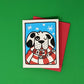 Scarf Dog Holiday Card
