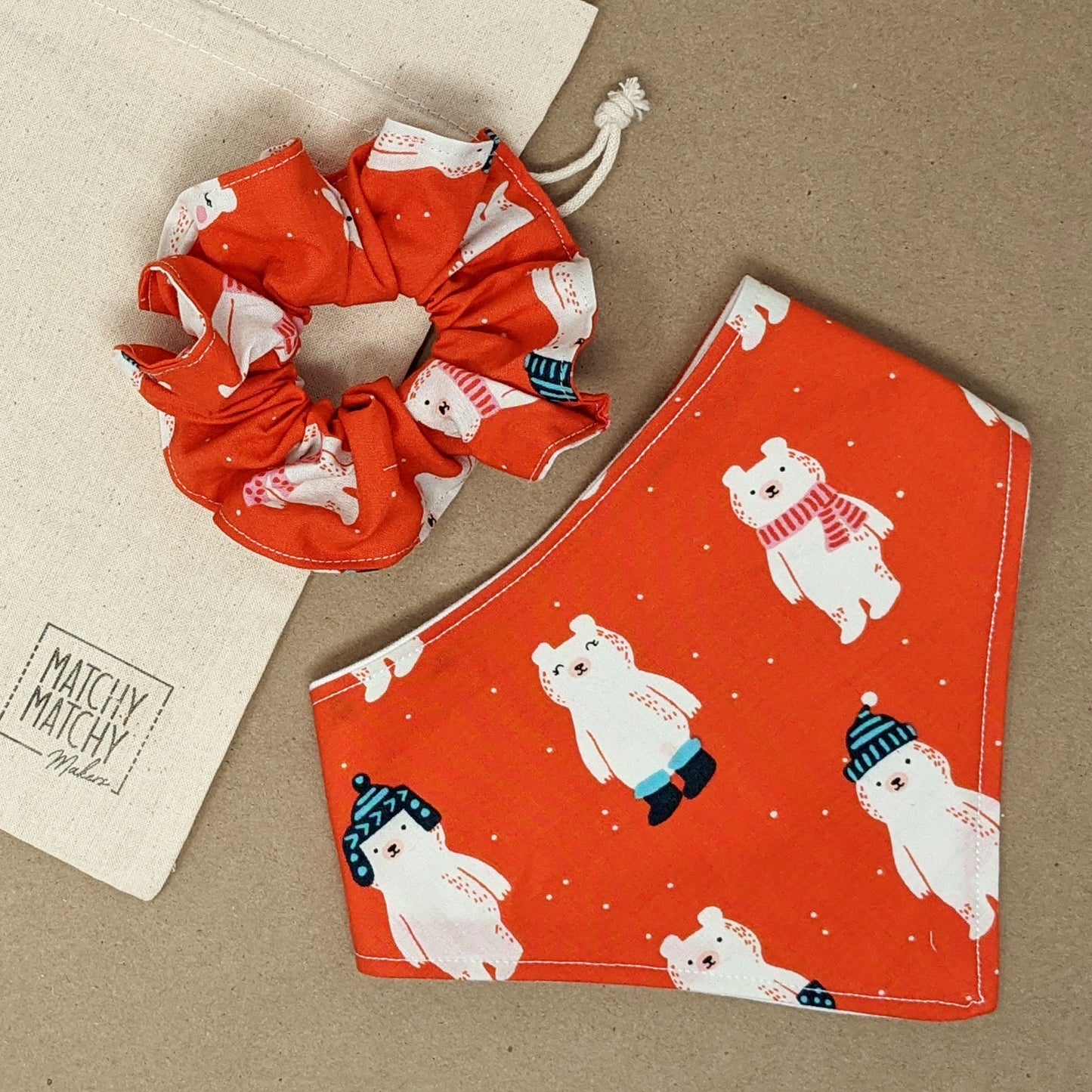Baby and Mom Gift Set - Red Polar Bears