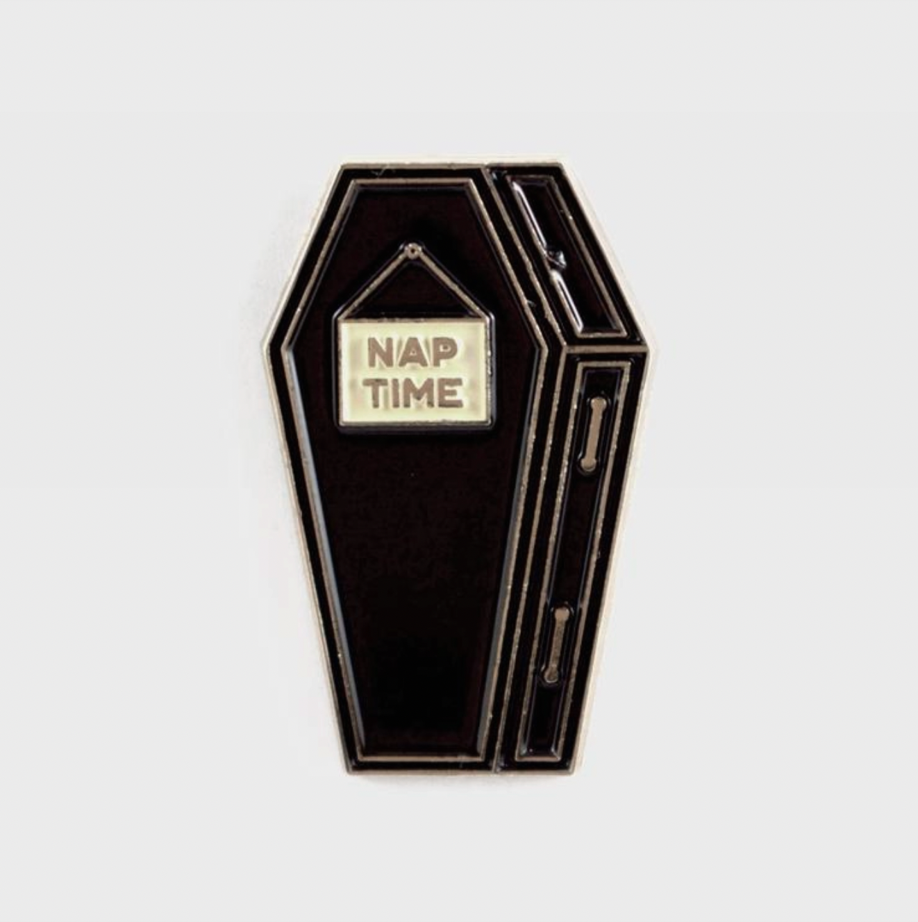 Nap Time Coffin Pin