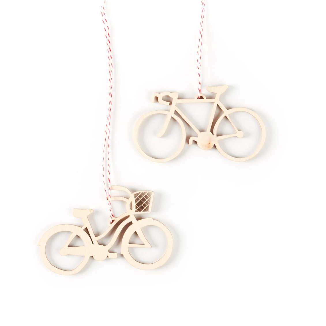 Cruiser and Road Bike Ornaments