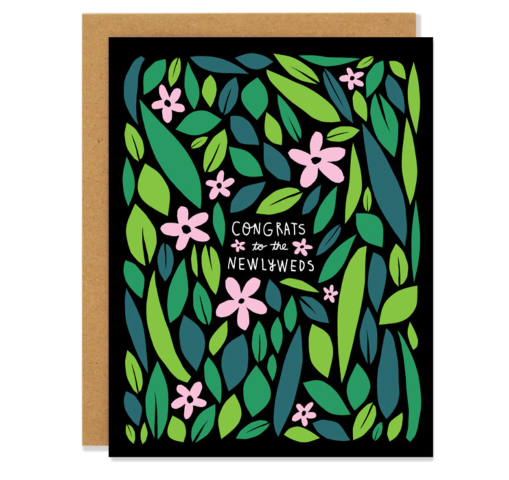 Wildflower Newlyweds Greeting Card