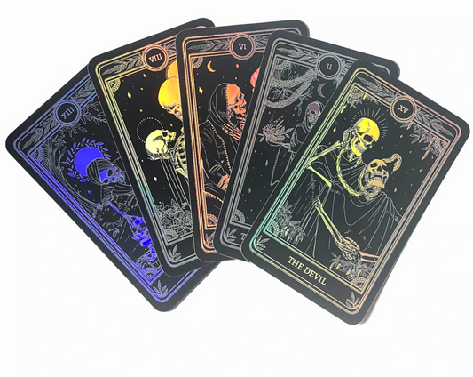 Marigold Tarot Holographic Sticker Pack (Mortal)
