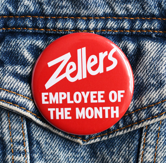 Zellers Employee of the Month Button
