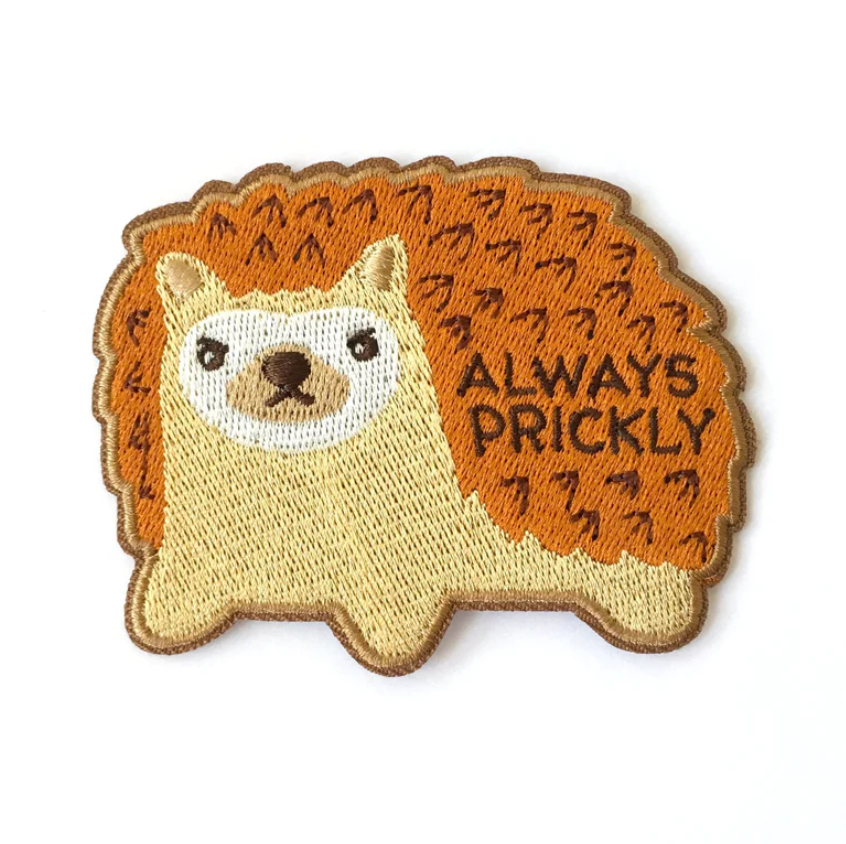 Always Prickly Hedgehog Iron-On Patch