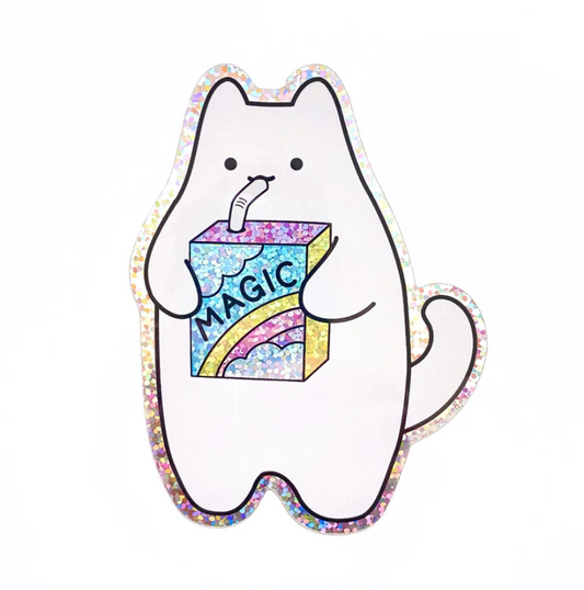 Magic Juicebox Cat Vinyl Sticker