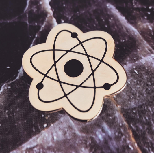 Atom Enamel Pin