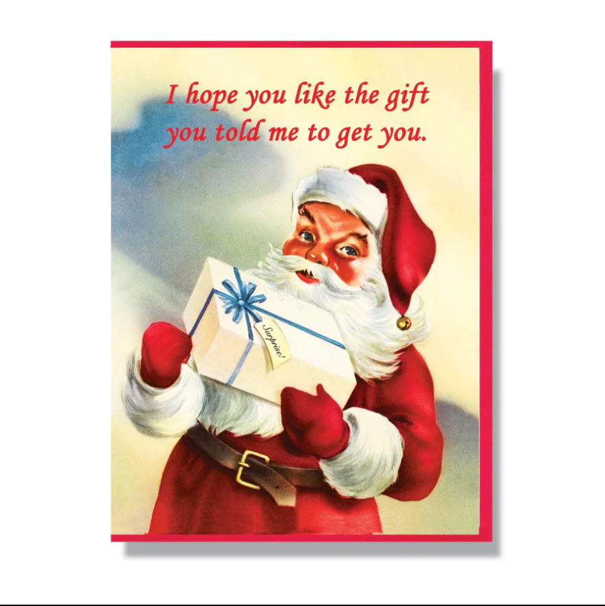 Hope U Like The Gift Greeting Card