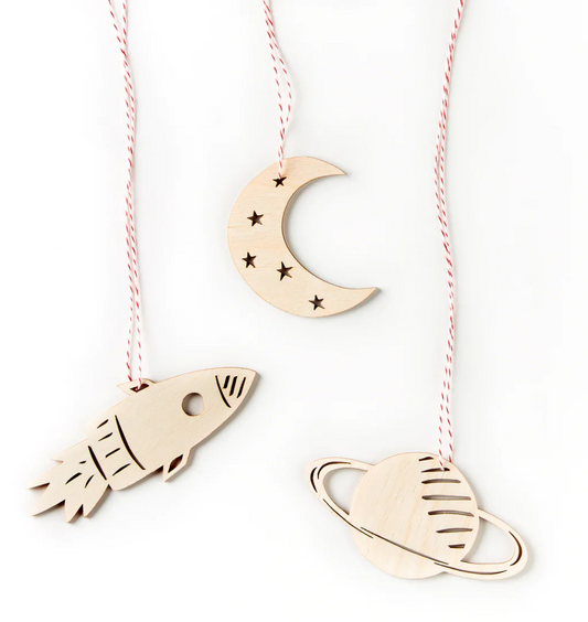 Space Travel Ornament Set