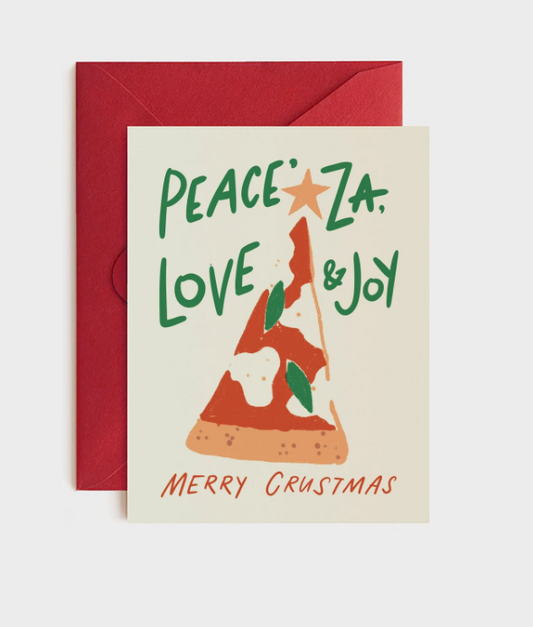 Peace'Za, Love, & Joy Holiday Card