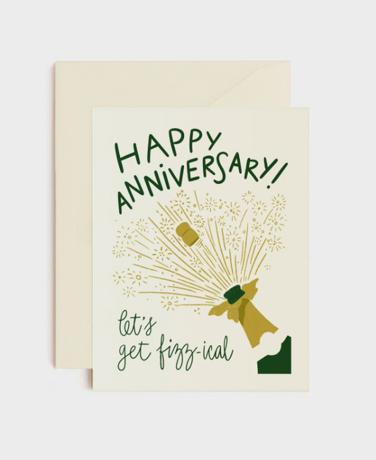 Let's Get Fizz-ical Anniversary Card