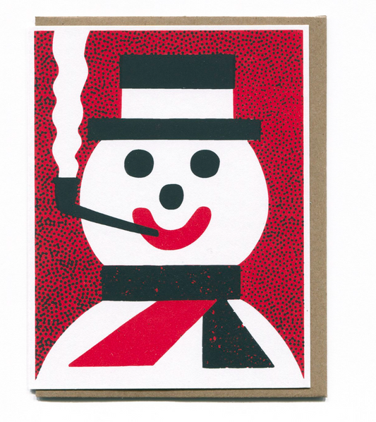 Happy Snowman Holiday Card